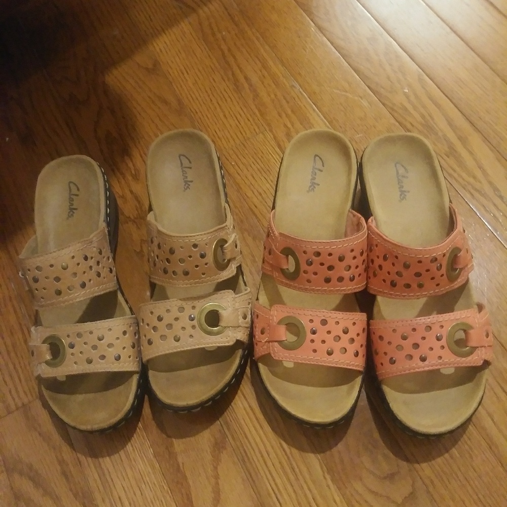 Bundle of clarks sandals